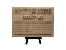5x7 inch, Birchwood All Star Card, Player Award, All Star Game, Personalized with Player Image and Info, One-Of-A-Kind, First Place Collectibles